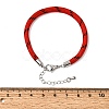 Braided Round Polyester Cord Bracelet Makings FB-CBAEDA0-01P-27-3