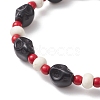 Synthetic Turquoise & Glass Seed Beads Bracelets BJEW-JB12170-01-3