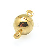 Brass Magnetic Clasps with Loops PALLOY-MC043-2G-1