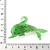 Handmade Silver Foil Lampwork Big Pendants LAMP-T023-13D-3