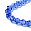 Blue Glass Bicone Beads Strands X-GLAA-S026-6mm-02-3