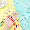 12 Strands 12 Colors Opaque Solid Color Glass Beads Strands GLAA-GA0001-24-3