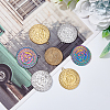 12Pcs 3 Colors Ion Plating(IP) 304 Stainless Steel Pendants STAS-DC0013-99-3