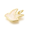 Brass Enamel Charms KK-L225-044G-2