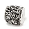 Tarnish Resistant Men's Jewelry Making 201 Stainless Steel Curb Chains CHS-A003B-1.5mm-3