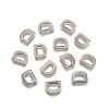 Tarnish Resistant 304 Stainless Steel Letter Charms STAS-O072-D-2