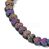 Electroplated Natural Lava Rock Beads Strands G-Q1009-G01-02C-3