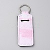Marble Pattern Neoprene Lipstick Protective Case Portable Holder Pouch Keychain KEYC-WH0040-03A-1