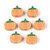 Halloween Handmade Polymer Clay Beads CLAY-T022-15B-1