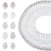 10Strands 10 Colors Transparent Glass Beads Strands EGLA-TA0013-24D-1