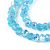 AB Color Plated Transparent Glass Rondelle Beads Strands EGLA-T029-2mm-10D-3
