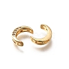 Brass Micro Pave Clear Cubic Zirconia Links Connector Charms KK-K378-66G-2