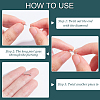 30Pcs 15 Style Cubic Zirconia Lip Rings EJEW-AN0003-65-6