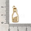 Brass Micro Pave Cubic Zirconia Pendants KK-F865-21G-3