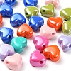 32Pcs 8 Colors Opaque Acrylic European Beads MACR-YW0001-42-4