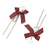 Polyester Dangle Earrings EJEW-JE06222-4