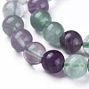 Natural Green Fluorite Beads Strands G-F433-8mm-3