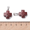 Natural Red Rainbow Jasper Pendants G-K359-02P-09-3