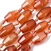 Natural Red Agate Beads Strands G-P605-K01-01A-2