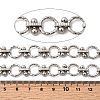 Alloy Textured Ring Link Chains CHC-P013-05P-01-2