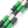 Fixed 3 Color Handmade Polymer Clay Bead Strands CLAY-S096-029E-1