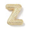 Rack Plating Brass Micro Pave Cubic Zirconia Pendants KK-Q790-01Z-G-1