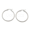 Tarnish Resistant 304 Stainless Steel Hoop Earrings EJEW-F105-08P-3