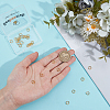 Brass Snap Clasps KK-BBC0021-49G-3