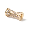 Eco-Friendly Rack Plating Brass Micro Pave Cubic Zirconia Beads KK-F835-26B-G-2