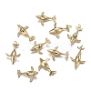 Brass Micro Clear Cubic Zirconia Pendants X-ZIRC-F120-072G-4