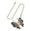 6Pcs 6 Style Butterfly Alloy Rhinestone Ceiling Fan Pull Chain Extenders FIND-JF00115-3