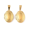 316 Stainless Steel Locket Pendants STAS-K321-05G-1