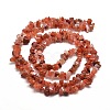 Natural South Red Agate Chip Bead Strands X-G-M205-49-2