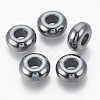 Synthetic Non-magnetic Hematite European Beads X-G-T094-11J-1