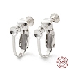 925 Sterling Silver Clip-on Earring Findings STER-M117-02S-1