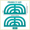 Transparent Acrylic Arch Templates DIY-WH0656-45-2