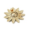 Flower Rhinestone Brooch JEWB-G040-08G-02-2