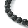 12Pcs 12 Style Twelve Constellations 304 Stainless Steel & Natural Lava Rock Beaded Stretch Bracelets Set BJEW-JB09463-5