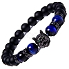 Natural Tiger Eye Stretch Bracelets PW-WG014ED-06-1