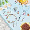 Evil Eye Theme Stitch Markers HJEW-AB00203-5