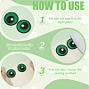 12Pairs Computerized Embroidery Cloth Self Adhesive Patches PATC-BC0001-12C-4