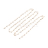 Handmade Natural Freshwater Pearl Beaded Chains AJEW-JB01088-01-3