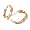 Brass Micro Pave Cubic Zirconia Hoop Earrings EJEW-M238-66KCG-2