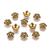 Tibetan Style Alloy Bead Caps X-TIBEB-A24621-AG-LF-1