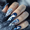 Stainless Steel DIY Nail Art Templates MRMJ-WH0092-120-4