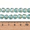 Baking Paint Transparent Glass Beads Strands DGLA-A035-T8mm-A11-2