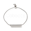 Non-Tarnish 304 Stainless Steel Box Chain Slider Bracelets BJEW-M233-03P-1