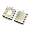 Brass Locket Pendants KK-F717-39AB-NR-2