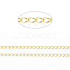Brass Twisted Chains X-CHC-Q001-5x4mm-G-1