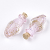 Luminous Handmade Gold Sand Lampwork Pendants LAMP-S177-03G-2